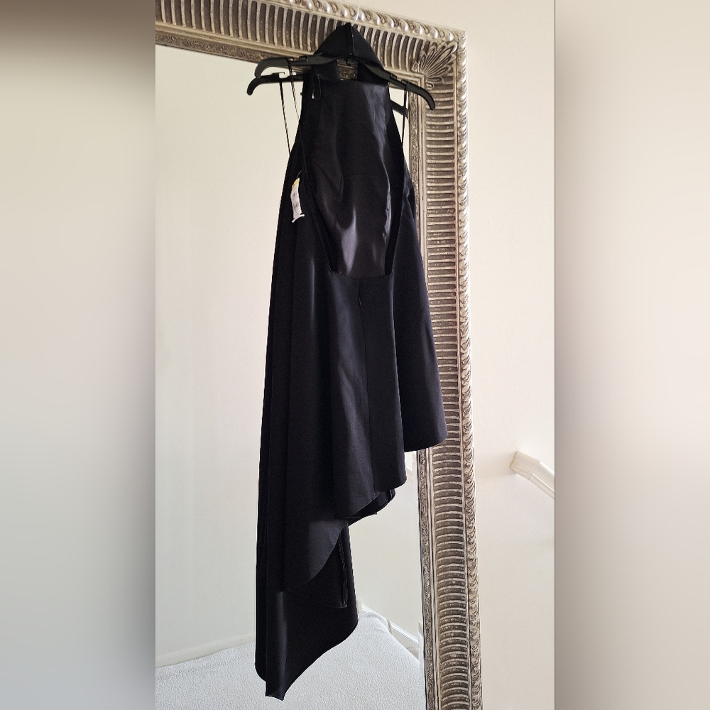 GIVENCHY Asymmetric Draped Sleeveless Wool Cocktail Dress FR 36 US 4 Org $3,450 - Picture 7 of 16